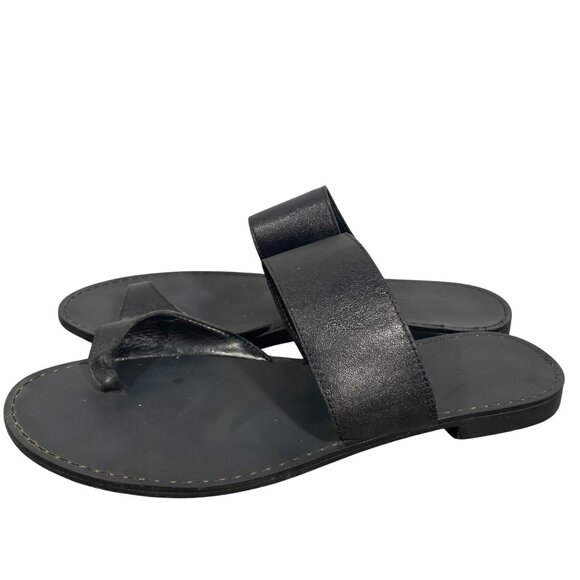 Banana Republic Elegant Black Slide Sandals - Picture 4 of 11